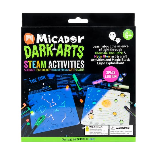 Micador&#xAE; Dark Arts Glow S.T.E.A.M. Space Activity Set